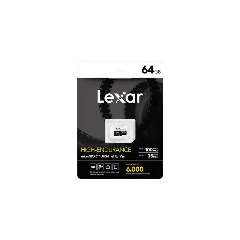 Lexar High-Endurance microSDHC/microSDXC 64GB memory card